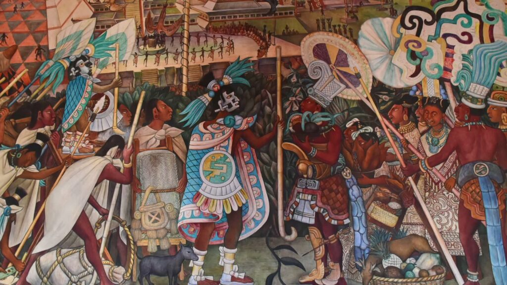 Mural Palacio Nacional Mexico City Mexico holiday